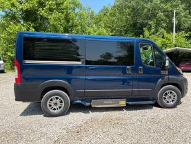 2021 RAM PROMASTER CARGO VAN PASSENGER V6, VVT, 3.6 LITER 1500 LOW ROOF VAN 3D at T&T Repairables - used car dealership in Spencer, Indiana.