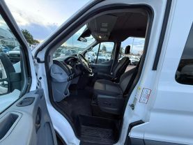 2016 FORD TRANSIT 150 WAGON PASSENGER V6, FLEX FUEL, 3.7 LITER XLT W/MEDIUM ROOF W/SLIDING SIDE DOOR VAN 3D