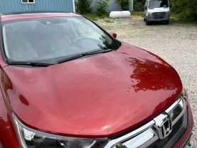 2019 HONDA CR-V SUV 4-CYL, TURBO, 1.5 LITER EX-L SPORT UTILITY 4D at T&T Repairables - used car dealership in Spencer, Indiana.