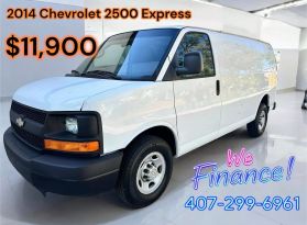 2014 CHEVROLET EXPRESS 2500 CARGO CARGO V8, VORTEC, 4.8 LITER VAN 3D