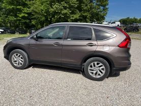2015 HONDA CR-V SUV 4-CYL, I-VTEC, 2.4 LITER EX-L SPORT UTILITY 4D at T&T Repairables - used car dealership in Spencer, Indiana.