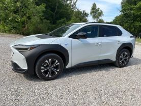 2024 SUBARU SOLTERRA SUV DUAL AC ELECTRIC MOTORS PREMIUM SPORT UTILITY 4D at T&T Repairables - used car dealership in Spencer, Indiana.