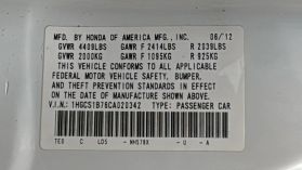 2012 HONDA ACCORD