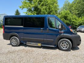 2021 RAM PROMASTER CARGO VAN PASSENGER V6, VVT, 3.6 LITER 1500 LOW ROOF VAN 3D at T&T Repairables - used car dealership in Spencer, Indiana.