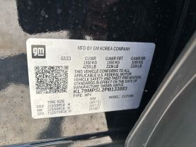 2023 CHEVROLET TRAILBLAZER SUV 3-CYL, ECOTEC, TURBO, 1.3 LITER LT SPORT UTILITY 4D at T&T Repairables - used car dealership in Spencer, Indiana.