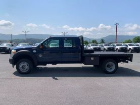 2012 FORD F550 SUPER DUTY CREW CAB 9FT FLATBED GOOSENECK TRUCK FLATBED TRUCKS V8, TURBO DIESEL, 6.7 LITER 176" W.B. 4D - Eddies Auto Sales