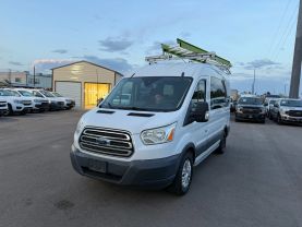 2016 FORD TRANSIT 150 WAGON PASSENGER V6, FLEX FUEL, 3.7 LITER XLT W/MEDIUM ROOF W/SLIDING SIDE DOOR VAN 3D