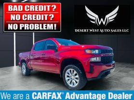 2021 CHEVROLET SILVERADO 1500 CREW CAB PICKUP 4-CYL, TURBO, 2.7 LITER CUSTOM PICKUP 4D 5 3/4 FT