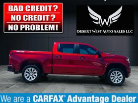 2021 CHEVROLET SILVERADO 1500 CREW CAB PICKUP 4-CYL, TURBO, 2.7 LITER CUSTOM PICKUP 4D 5 3/4 FT
