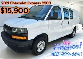 2021 CHEVROLET EXPRESS 2500 CARGO VAN V6, 4.3 LITER REGULAR VAN 3D