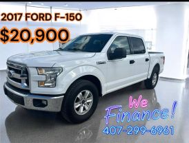 2017 FORD F150 SUPERCREW CAB PICKUP V8, FLEX FUEL, 5.0 LITER XL PICKUP 4D 5 1/2 FT