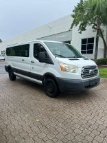 2015 FORD TRANSIT 350 WAGON PASSENGER V6, FLEX FUEL, 3.7 LITER XLT W/LOW ROOF W/60/40 SIDE DOOR VAN 3D