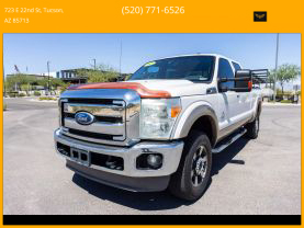 2011 FORD F250 SUPER DUTY CREW CAB PICKUP V8, TURBO DIESEL, 6.7L LARIAT PICKUP 4D 6 3/4 FT