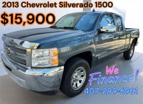 2013 CHEVROLET SILVERADO 1500 EXTENDED CAB PICKUP V8, FLEX FUEL, 4.8 LITER LT PICKUP 4D 6 1/2 FT