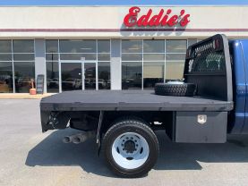 2012 FORD F550 SUPER DUTY CREW CAB 9FT FLATBED GOOSENECK TRUCK FLATBED TRUCKS V8, TURBO DIESEL, 6.7 LITER 176" W.B. 4D - Eddies Auto Sales