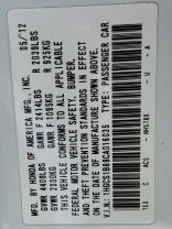 2012 HONDA ACCORD COUPE 4-CYL, VTEC, 2.4 LITER EX-L COUPE 2D