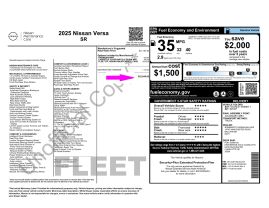 2025 NISSAN VERSA SEDAN 4-CYL, 1.6 LITER SR SEDAN 4D