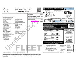 2024 NISSAN ALTIMA SEDAN 4-CYL, 2.5 LITER 2.5 SR SEDAN 4D