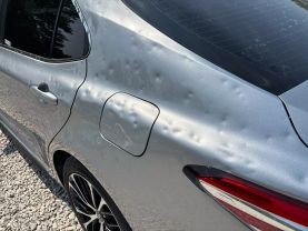 2020 TOYOTA CAMRY SEDAN 4-CYL, 2.5 LITER SE SEDAN 4D at T&T Repairables - used car dealership in Spencer, Indiana.