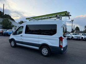 2016 FORD TRANSIT 150 WAGON PASSENGER V6, FLEX FUEL, 3.7 LITER XLT W/MEDIUM ROOF W/SLIDING SIDE DOOR VAN 3D
