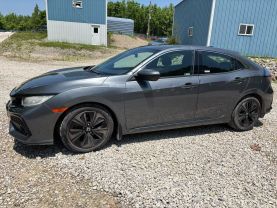 2019 HONDA CIVIC HATCHBACK 4-CYL, PZEV, TURBO, 1.5 LITER EX HATCHBACK 4D at T&T Repairables - used car dealership in Spencer, Indiana.