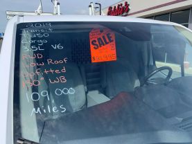 2019 FORD TRANSIT 250 UPFITTED CARGO VAN LOW ROOF 130" WB CARGO VANS V6, ECOBOOST, TWIN TURBO, 3.5 LITER LOW ROOF W/SLIDING SIDE DOOR W/RWB VAN 3D - Eddies Auto Sales