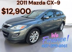 2011 MAZDA CX-9 SUV V6, 3.7 LITER GRAND TOURING SPORT UTILITY 4D