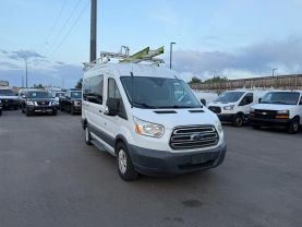 2016 FORD TRANSIT 150 WAGON PASSENGER V6, FLEX FUEL, 3.7 LITER XLT W/MEDIUM ROOF W/SLIDING SIDE DOOR VAN 3D