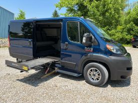2021 RAM PROMASTER CARGO VAN PASSENGER V6, VVT, 3.6 LITER 1500 LOW ROOF VAN 3D at T&T Repairables - used car dealership in Spencer, Indiana.