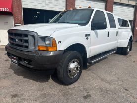 2001 FORD F350 SUPER DUTY CREW CAB PICKUP V10, 6.8 LITER LONG BED