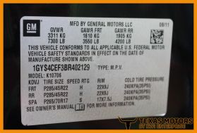 2011 CADILLAC ESCALADE SUV V8, FLEX FUEL, 6.2 LITER SPORT UTILITY 4D