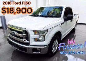2016 FORD F150 SUPER CAB PICKUP V8, FLEX FUEL, 5.0 LITER XL PICKUP 4D 8 FT
