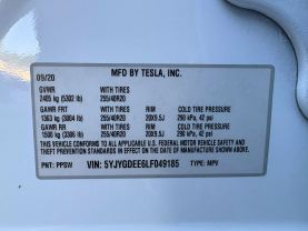 2020 TESLA MODEL Y