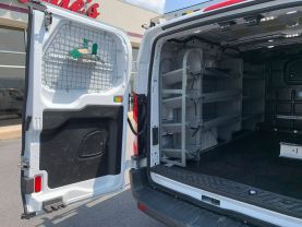 2018 FORD TRANSIT 250 UPFITTED CARGO VAN LOW ROOF  130'' WB CARGO VANS V6, ECOBOOST, TT 3.5L LOW ROOF W/SLIDING SIDE DOOR W/RWB VAN 3D - Eddies Auto Sales