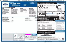 2025 FORD ESCAPE SUV 3-CYL, ECOBOOST, TURBO, 1.5 LITER ACTIVE SPORT UTILITY 4D