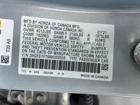 2022 HONDA CIVIC SEDAN 4-CYL, I-VTEC, TURBO, 1.5 LITER EX SEDAN 4D at T&T Repairables - used car dealership in Spencer, Indiana.