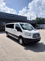 2015 FORD TRANSIT 350 WAGON PASSENGER V6, FLEX FUEL, 3.7 LITER XLT W/LOW ROOF W/60/40 SIDE DOOR VAN 3D at Motors On Wheels - used car dealership in Houston, Texas.