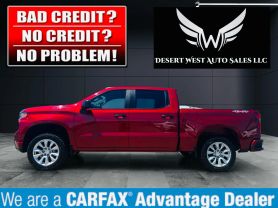 2021 CHEVROLET SILVERADO 1500 CREW CAB PICKUP 4-CYL, TURBO, 2.7 LITER CUSTOM PICKUP 4D 5 3/4 FT
