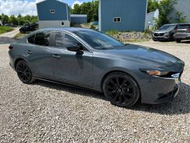 2022 MAZDA MAZDA3 SEDAN 4-CYL, SKYACTIV-G, 2.5 LITER CARBON EDITION SEDAN 4D at T&T Repairables - used car dealership in Spencer, Indiana.