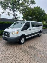 2015 FORD TRANSIT 350 WAGON PASSENGER V6, FLEX FUEL, 3.7 LITER XLT W/LOW ROOF W/60/40 SIDE DOOR VAN 3D