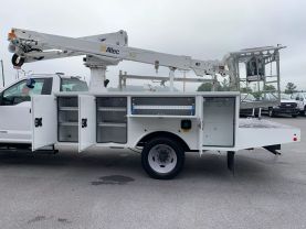2020 FORD F550 SD 43FT CABLE PLACER BUCKET TRUCK ALTEC AT238P BUCKET TRUCKS V8, TURBO DIESEL, 6.7 LITER XL REG CAB 2D - Eddies Auto Sales