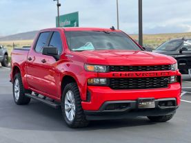 2021 CHEVROLET SILVERADO 1500 CREW CAB PICKUP 4-CYL, TURBO, 2.7 LITER CUSTOM PICKUP 4D 5 3/4 FT - The Auto Lot