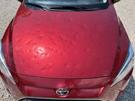 2020 TOYOTA YARIS HATCHBACK HATCHBACK 4-CYL, 1.5 LITER XLE SEDAN 4D at T&T Repairables - used car dealership in Spencer, Indiana.