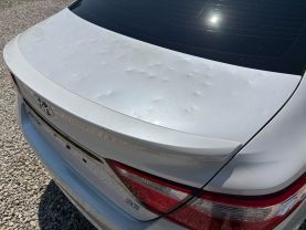 2017 TOYOTA CAMRY SEDAN 4-CYL, 2.5 LITER SE SEDAN 4D at T&T Repairables - used car dealership in Spencer, Indiana.