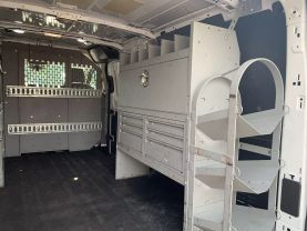 2019 FORD TRANSIT 250 UPFITTED CARGO VAN LOW ROOF 130" WB CARGO VANS V6, ECOBOOST, TWIN TURBO, 3.5 LITER LOW ROOF W/SLIDING SIDE DOOR W/RWB VAN 3D - Eddies Auto Sales