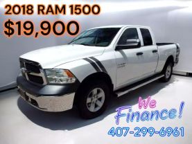 2018 RAM 1500 QUAD CAB PICKUP V6, FLEX FUEL, 3.6 LITER TRADESMAN PICKUP 4D 6 1/3 FT