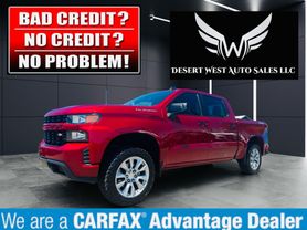 2021 CHEVROLET SILVERADO 1500 CREW CAB PICKUP 4-CYL, TURBO, 2.7 LITER CUSTOM PICKUP 4D 5 3/4 FT