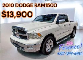 2010 DODGE RAM 1500 QUAD CAB PICKUP V8, HEMI, 5.7 LITER SLT PICKUP 4D 6 1/3 FT