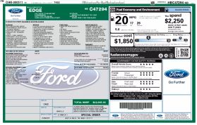 2017 FORD EDGE SUV V6, 3.5 LITER TITANIUM SPORT UTILITY 4D