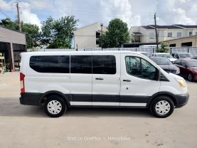 2015 FORD TRANSIT 150 WAGON PASSENGER V6, FLEX FUEL, 3.7 LITER XLT W/LOW ROOF W/60/40 SIDE DOOR VAN 3D at Motors On Wheels - used car dealership in Houston, Texas.